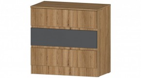 ЛЕНОРА Комод 3 ящика (графит) в Качканаре - kachkanar.ok-mebel.com | фото