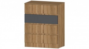 ЛЕНОРА Комод 4 ящика (графит) в Качканаре - kachkanar.ok-mebel.com | фото