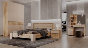 ЛЕНОРА Спальный гарнитур (модульный) кашемир в Качканаре - kachkanar.ok-mebel.com | фото