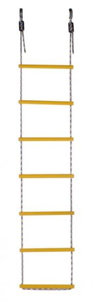 Лестница веревочная 7 перекладин цв.желтый D=25  в Качканаре - kachkanar.ok-mebel.com | фото 1