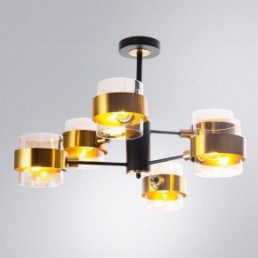 Люстра на штанге Arte Lamp Carlo A8205SP-6BK в Качканаре - kachkanar.ok-mebel.com | фото 2
