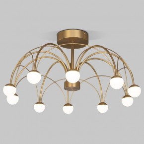 Люстра на штанге Eurosvet Ragno 90031/10 LED золото в Качканаре - kachkanar.ok-mebel.com | фото