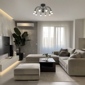 Люстра на штанге Eurosvet Ragno 90035/10 LED черный в Качканаре - kachkanar.ok-mebel.com | фото 5