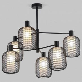 Люстра на штанге Eurosvet Voile 30191/6 черный в Качканаре - kachkanar.ok-mebel.com | фото