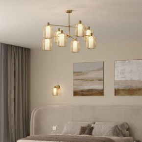 Люстра на штанге Eurosvet Voile 30192/8 золото в Качканаре - kachkanar.ok-mebel.com | фото 3