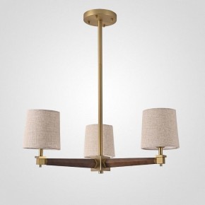 Люстра на штанге Imperiumloft Jorgenson Beige/Dark wood STAVRA01 в Качканаре - kachkanar.ok-mebel.com | фото