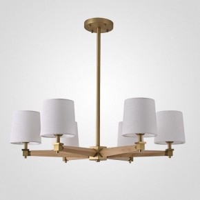 Люстра на штанге Imperiumloft Jorgenson White/Light wood STAVRA01 в Качканаре - kachkanar.ok-mebel.com | фото