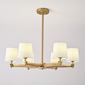 Люстра на штанге Imperiumloft Jorgenson White/Light wood STAVRA01 в Качканаре - kachkanar.ok-mebel.com | фото 2