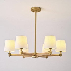 Люстра на штанге Imperiumloft Jorgenson White/Light wood STAVRA01 в Качканаре - kachkanar.ok-mebel.com | фото 3