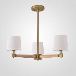 Люстра на штанге Imperiumloft Jorgenson White/Light wood STAVRA01 в Качканаре - kachkanar.ok-mebel.com | фото