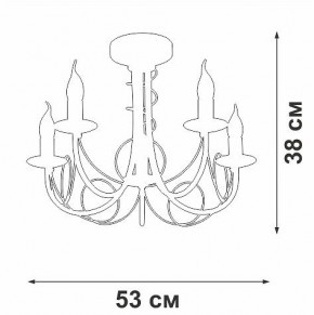 Люстра на штанге Vitaluce V3035 V3035-0/5PL в Качканаре - kachkanar.ok-mebel.com | фото 3