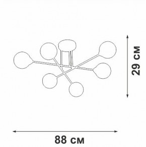 Люстра на штанге Vitaluce V3931 V3931-8/6PL в Качканаре - kachkanar.ok-mebel.com | фото 4