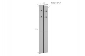 МЕРСИ Прихожая (модульная) графит в Качканаре - kachkanar.ok-mebel.com | фото 2