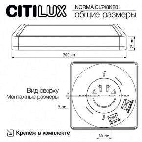Накладной светильник Citilux Norma CL748K201 в Качканаре - kachkanar.ok-mebel.com | фото 11