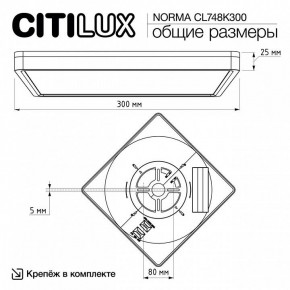 Накладной светильник Citilux Norma CL748K300 в Качканаре - kachkanar.ok-mebel.com | фото 7