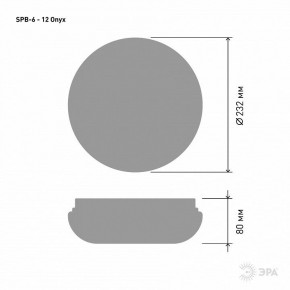 Накладной светильник Эра Классик SPB-6 - 12 Onyx в Качканаре - kachkanar.ok-mebel.com | фото 3