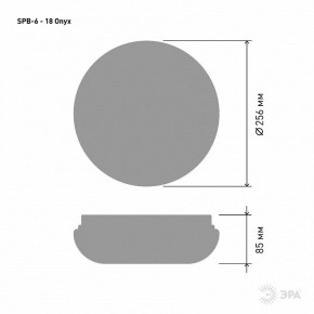 Накладной светильник Эра Классик SPB-6 - 18 Onyx в Качканаре - kachkanar.ok-mebel.com | фото 3