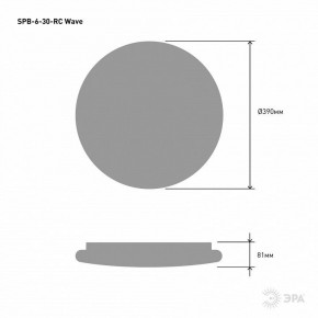 Накладной светильник Эра Классик SPB-6-30-RC Wave в Качканаре - kachkanar.ok-mebel.com | фото 5
