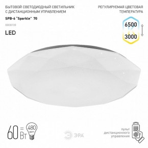 Накладной светильник Эра Классик SPB-6-70-RC Sparkle в Качканаре - kachkanar.ok-mebel.com | фото 2