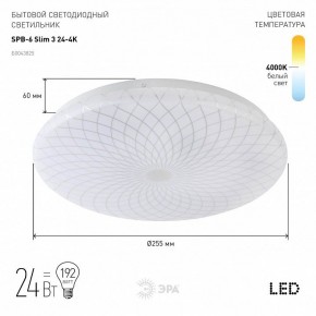 Накладной светильник Эра Slim SPB-6 Slim 3 24-4K в Качканаре - kachkanar.ok-mebel.com | фото 2