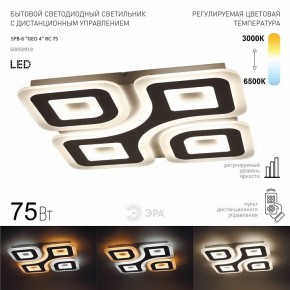 Накладной светильник Эра  SPB-6 GEO 4 RC 75 в Качканаре - kachkanar.ok-mebel.com | фото 2
