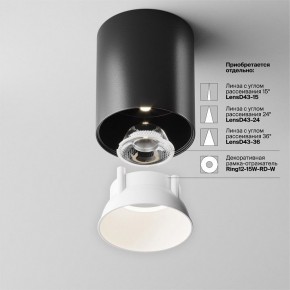 Накладной светильник Maytoni Alfa LED C064CL-12W4K-RD-B в Качканаре - kachkanar.ok-mebel.com | фото 4