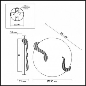 Накладной светильник Odeon Light Snake 7033/10WL в Качканаре - kachkanar.ok-mebel.com | фото 4