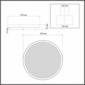 Накладной светильник Sonex Shimmers 7736/60L в Качканаре - kachkanar.ok-mebel.com | фото 8