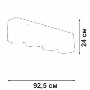 Накладной светильник Vitaluce V2881 V2881-1/4PL в Качканаре - kachkanar.ok-mebel.com | фото 3
