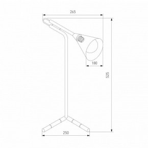 Настольная лампа декоративная Eurosvet Enigma 01186/1 черный в Качканаре - kachkanar.ok-mebel.com | фото 3