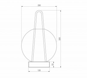 Настольная лампа декоративная Eurosvet Frasco 80507/1 черный в Качканаре - kachkanar.ok-mebel.com | фото 3