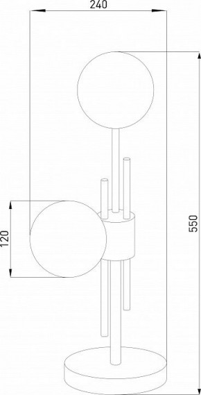 Настольная лампа декоративная Eurosvet Volver 01383/2 латунь в Качканаре - kachkanar.ok-mebel.com | фото 4