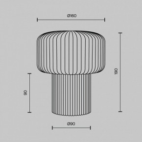 Настольная лампа декоративная Maytoni Omaggio MOD404TL-01BG в Качканаре - kachkanar.ok-mebel.com | фото 6