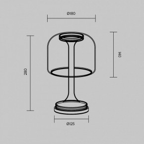 Настольная лампа декоративная Maytoni Spirito MOD286TL-L8W3K в Качканаре - kachkanar.ok-mebel.com | фото 4