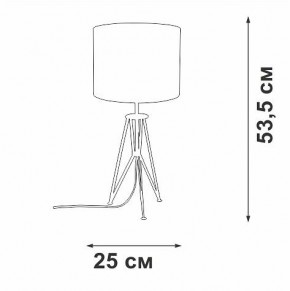 Настольная лампа декоративная Vitaluce V2834 V2834-1/1L в Качканаре - kachkanar.ok-mebel.com | фото 2