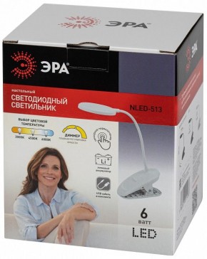 Настольная лампа офисная Эра  NLED-513-6W-W в Качканаре - kachkanar.ok-mebel.com | фото 7