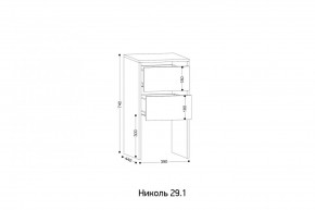НИКОЛЬ 25 Шкаф 5-ти створчатый в Качканаре - kachkanar.ok-mebel.com | фото 7