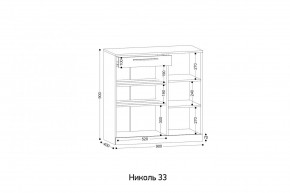 НИКОЛЬ 33 Тумба для обуви в Качканаре - kachkanar.ok-mebel.com | фото 2