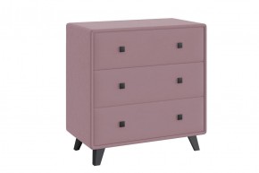 НИКОЛЬ Комод 3 ящика (розовый) в Качканаре - kachkanar.ok-mebel.com | фото