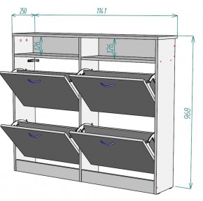 Обувница W15 в Качканаре - kachkanar.ok-mebel.com | фото 2