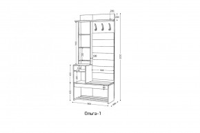 ОЛЬГА Прихожая (модульная) в Качканаре - kachkanar.ok-mebel.com | фото 3