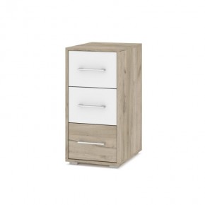 ОЛИВИЯ О62 Комод-тумба (дуб серый/белый) в Качканаре - kachkanar.ok-mebel.com | фото