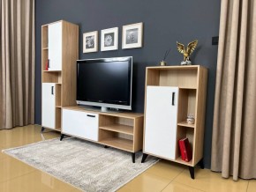 ОСКАР TRIO Гостиная (дуб золотой/белый) в Качканаре - kachkanar.ok-mebel.com | фото 3