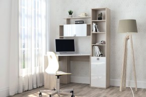 Пенал №11 (Дуб Сонома/Белый глянец) в Качканаре - kachkanar.ok-mebel.com | фото 4