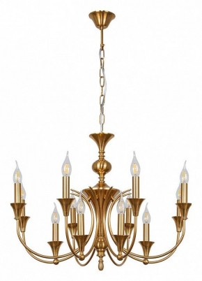 Подвесная люстра Arte Lamp Collinetta A4094LM-12PB в Качканаре - kachkanar.ok-mebel.com | фото 2