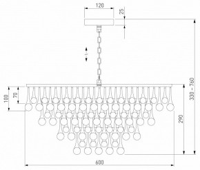 Подвесная люстра Bogate"s Gutta 476/8 в Качканаре - kachkanar.ok-mebel.com | фото 5