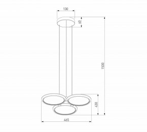 Подвесная люстра Eurosvet Crespella 90034/3 золото в Качканаре - kachkanar.ok-mebel.com | фото 5