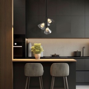 Подвесная люстра Eurosvet Enigma 70161/3 черный в Качканаре - kachkanar.ok-mebel.com | фото 3