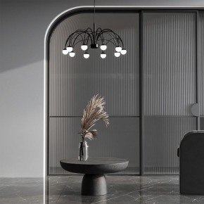 Подвесная люстра Eurosvet Ragno 90034/10 LED черный в Качканаре - kachkanar.ok-mebel.com | фото 4