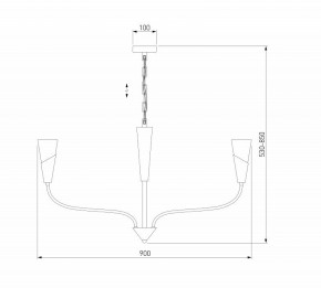 Подвесная люстра Eurosvet Rhyton 60167/8 латунь в Качканаре - kachkanar.ok-mebel.com | фото 6